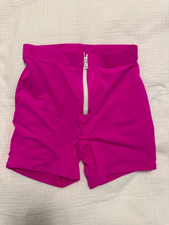 SKIMS Other - SKIMS Hibiscus (Pink) Sporty Zipper Swim Shorts